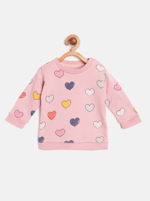 

Marks & Spencer Kids Pink Heart Print Sustainable Sweatshirt