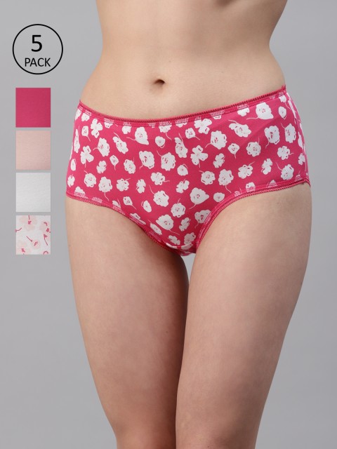 

Marks & Spencer Women Pack Of 5 Hipster Briefs T612039XPINK, Pink