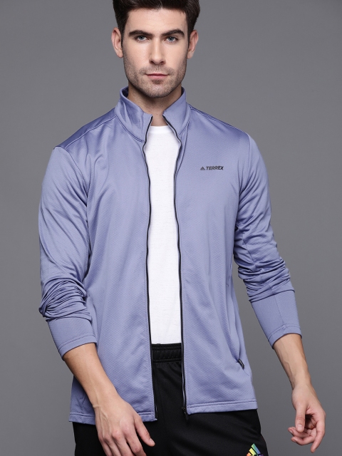 

ADIDAS Men Purple EveryHike Full Zip Solid Sustainable Hiking Jacket