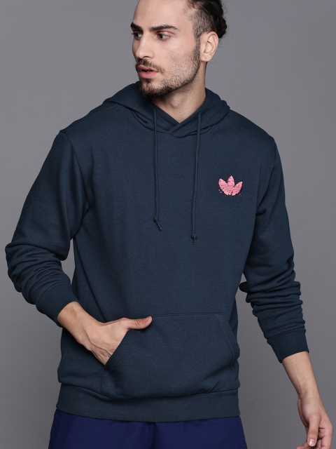 

ADIDAS Originals Men Navy Blue Funny Dino Hooded Sustainable Sweatshirt