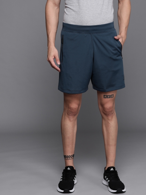 

ADIDAS Men Navy Blue Solid Aeroknit Designed 2 Move Sport Seamless Training Sustainable Shorts