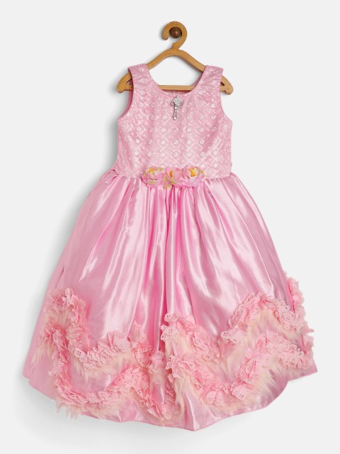 

Enfance Pink Satin Maxi Dress