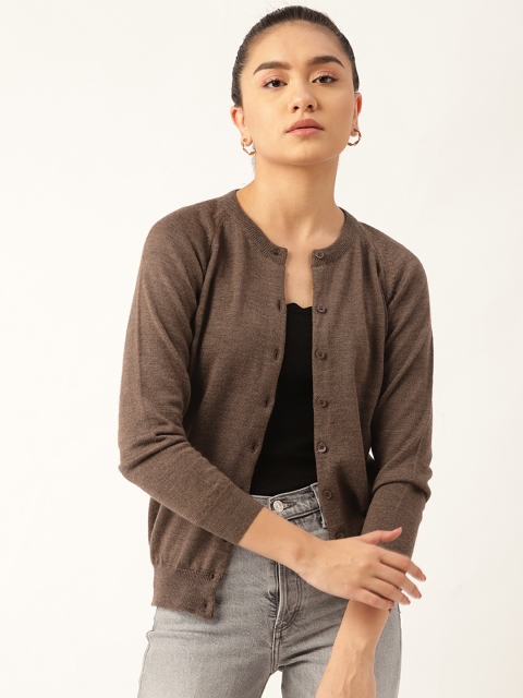 

Monte Carlo Women Brown Woolen Cardigan