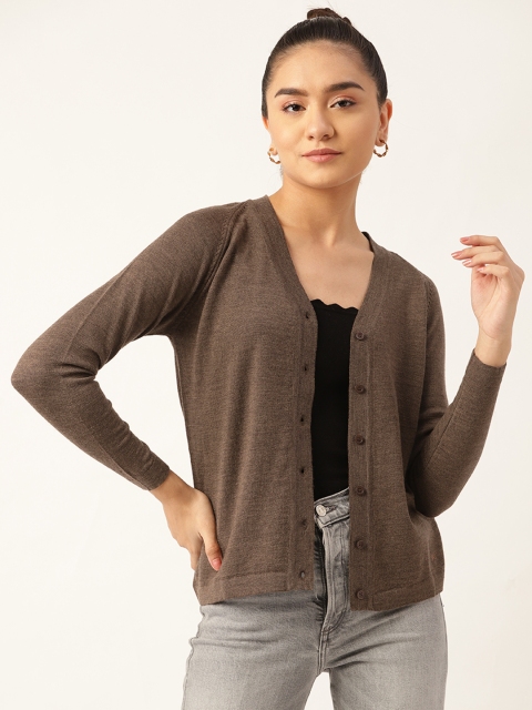 

Monte Carlo Women Brown Woolen Cardigan