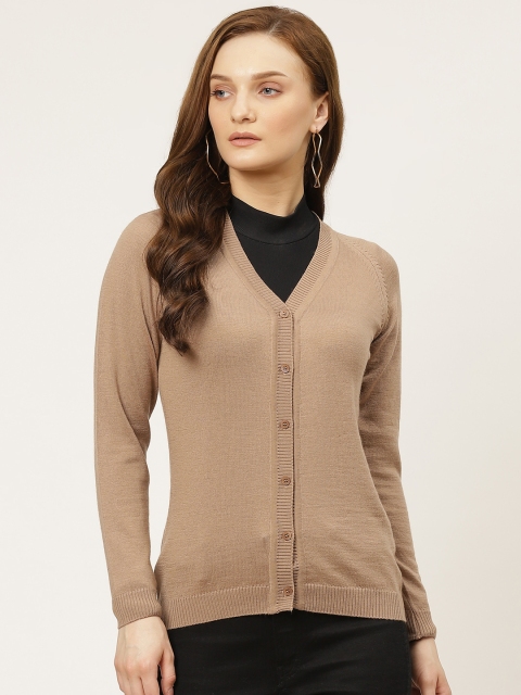 

Monte Carlo Women Beige Solid Wool Cardigan