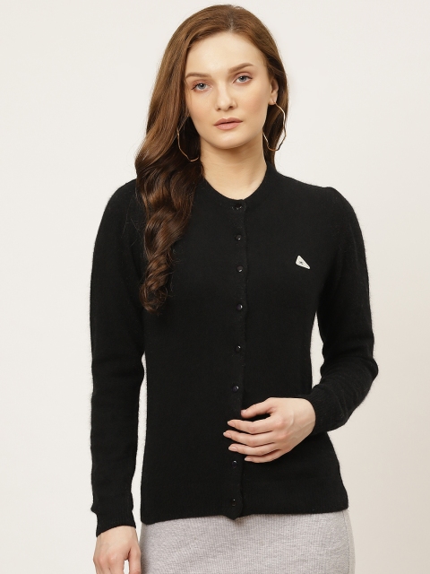 

Monte Carlo Women Black Solid Cardigan
