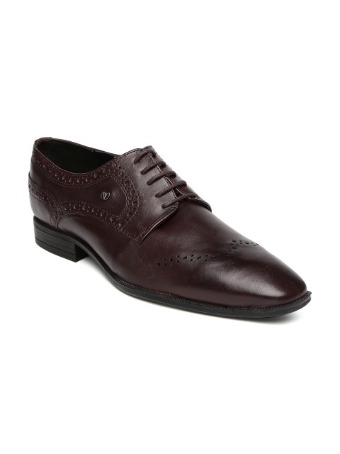 

Van Heusen Men Dark Brown Leather Brogues