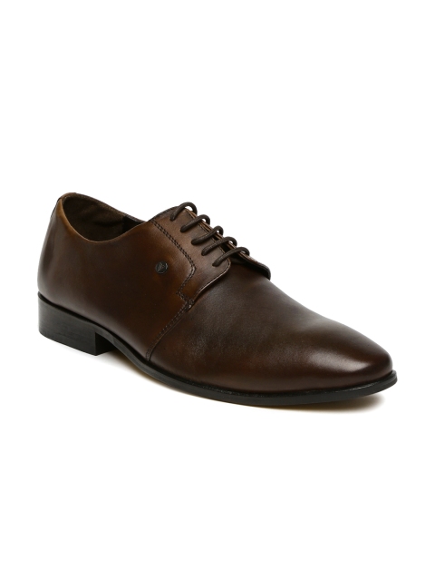 

Van Heusen Men Brown Leather Derby Shoes
