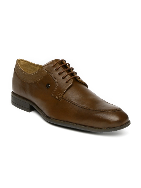 

Van Heusen Men Brown Leather Derby Formal Shoes