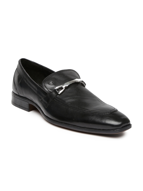 

Van Heusen Men Black Leather Semiformal Slip-Ons