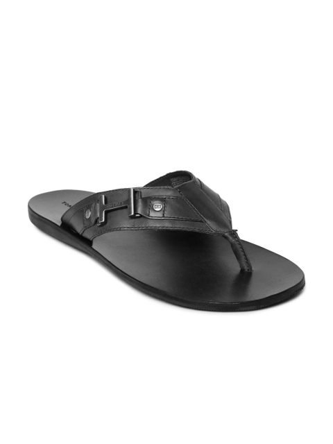 

Tommy Hilfiger Men Black Leather Sandals