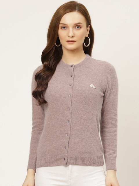 

Monte Carlo Women Taupe Solid Cardigan