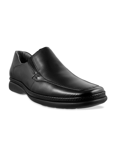 

DAVINCHI Men Black Leather Formal Shoes