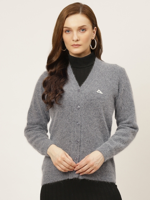 

Monte Carlo Women Grey Solid Cardigan