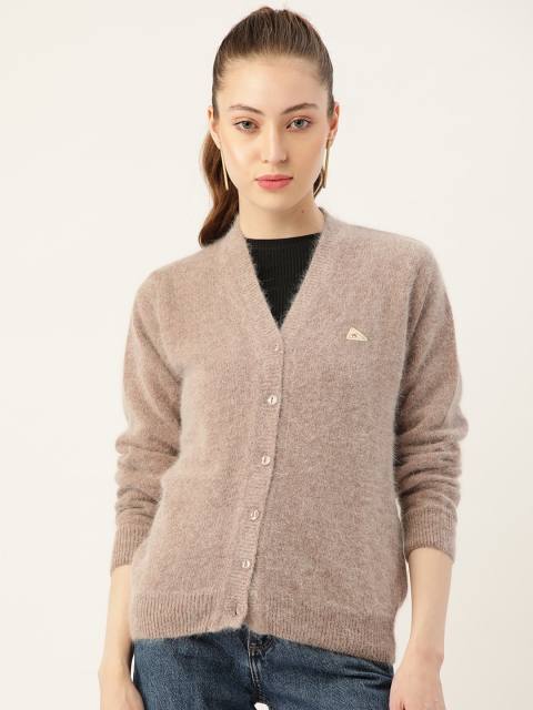 

Monte Carlo Women Beige Solid Wool Cardigan