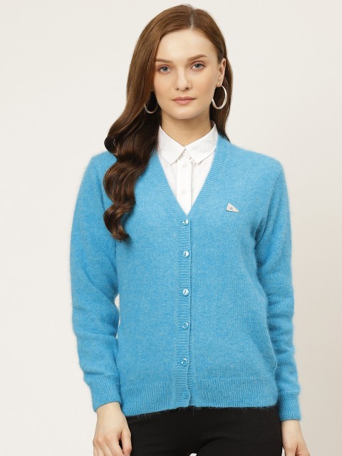 

Monte Carlo Women Blue Solid Cardigan