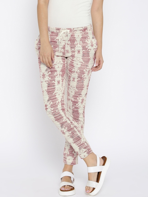 

Vero Moda Women Off-White Regular Fit Casual Trousers