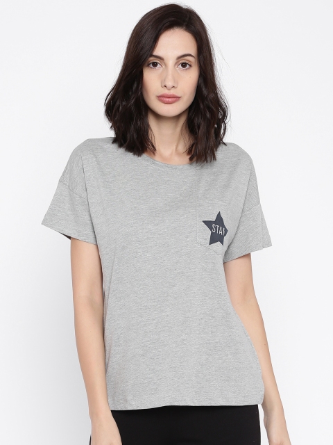 

Vero Moda Women Grey Solid Top