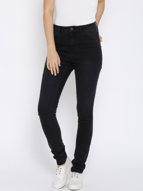 

Vero Moda Black High-Rise Slim Stretchable Jeans