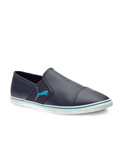 

PUMA Men Navy Casual Slip-on Sneakers, Navy blue