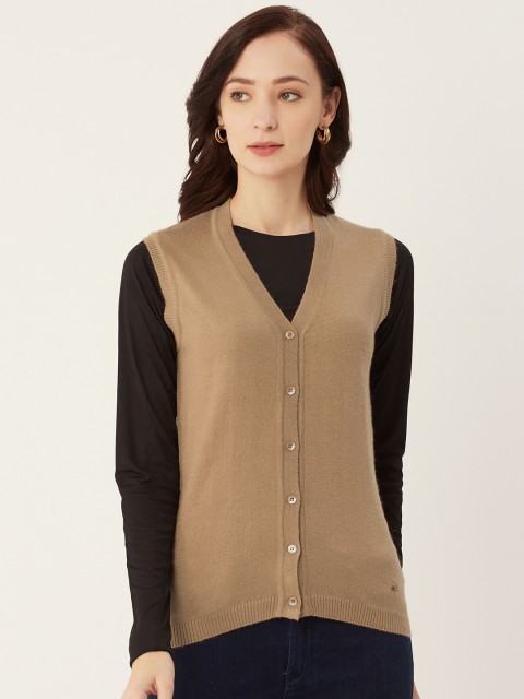 

Monte Carlo Women Beige Solid Cardigan