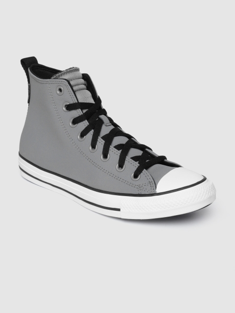 

Converse Men Grey Solid Chuck Taylor All Star High-Top Sneakers