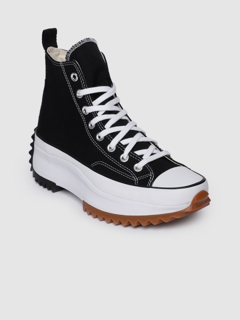 

Converse Unisex Black Run Star Hike High-Top Heeled Sneakers