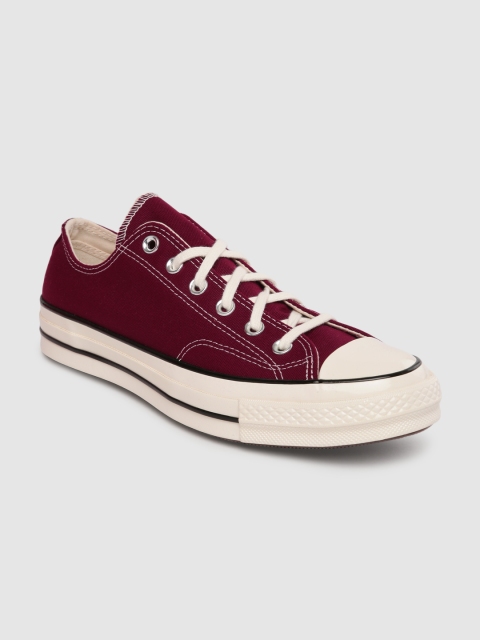 

Converse Men Maroon & Off-White Chuck 70 High-Top Sneakers