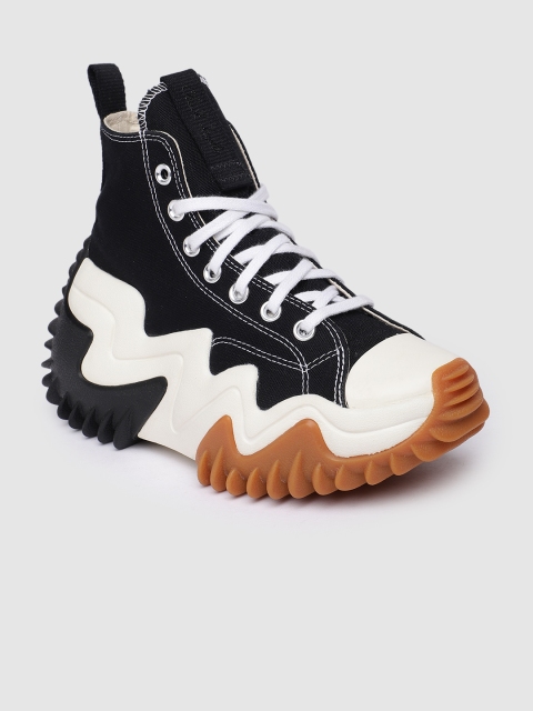 

Converse Women Black & White Colourblocked Run Star Motion Sneakers
