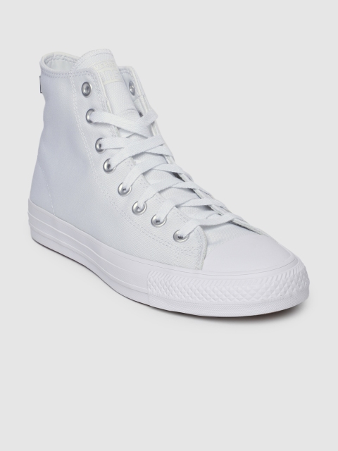 

Converse Unisex White Chuck Taylor All Star Pro Mid-Top Sneakers