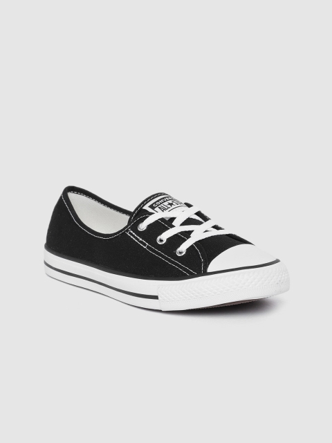 

Converse Women Black & White Solid Sneakers
