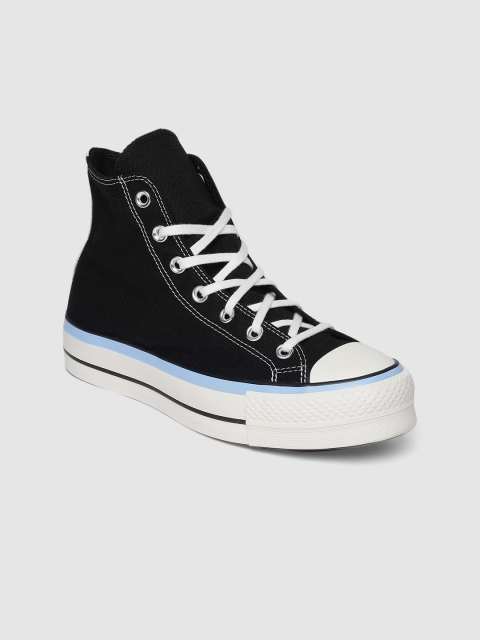 

Converse Women Black Solid Chuck Taylor All Star Lift High-Top Sneakers