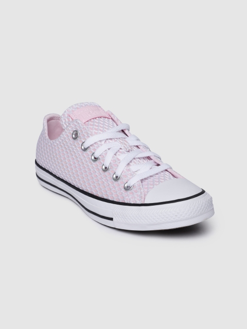 

Converse Women Pink Textured Chuck Taylor All Star Sneakers