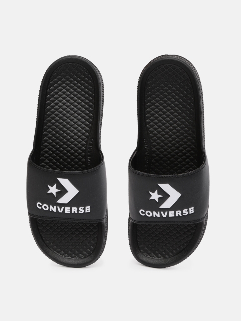 

Converse Men Black Solid All Star Slide Sliders