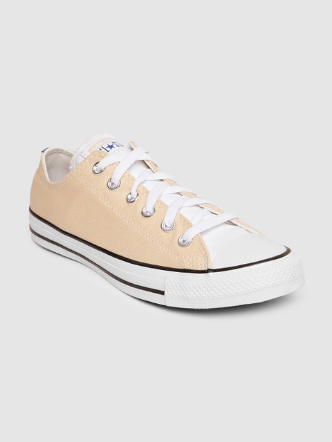 

Converse Men Peach-Coloured Solid Sneakers
