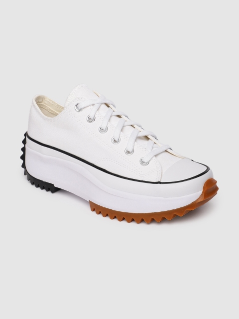 

Converse Women White Solid Run Star Hike Sneakers