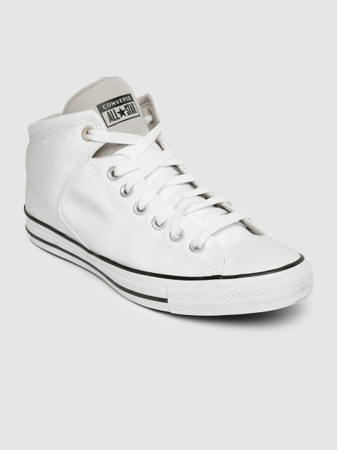 

Converse Men White Mid-Top Sneakers