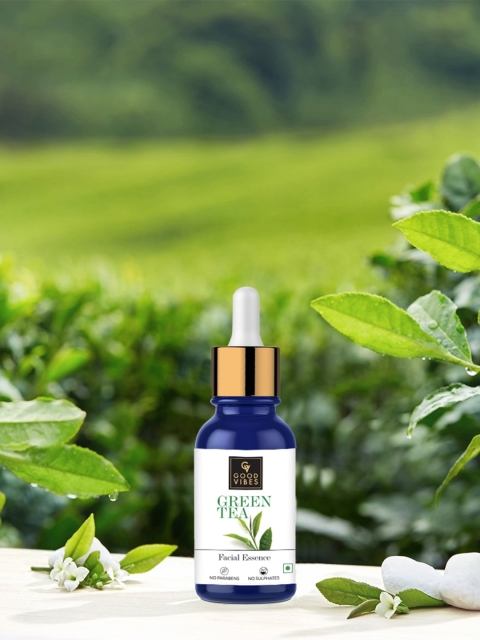 

Good Vibes Green Tea Facial Essence - 10 ml, White