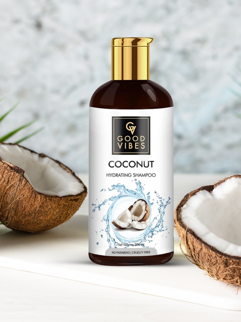 

Good Vibes Unisex Coconut Hydrating Shampoo 300 ml, Transparent