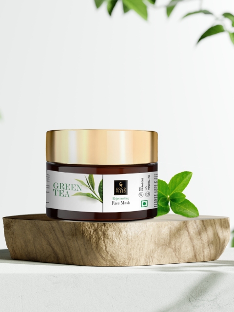 

Good Vibes Unisex Green Tea Rejuvenating Face Mask - 50 g
