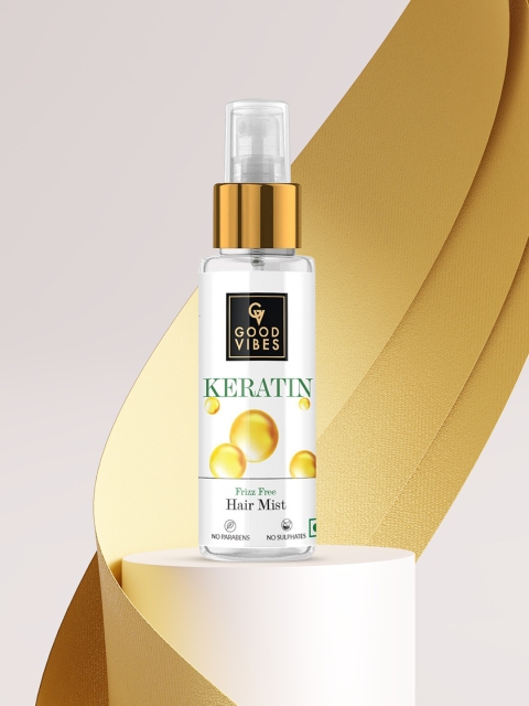 

Good Vibes Unisex Keratin Frizz Free Hair Mist 50 ml, Transparent