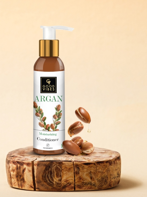 

Good Vibes Unisex Argan Moisturizing Conditioner 120 ml, Brown