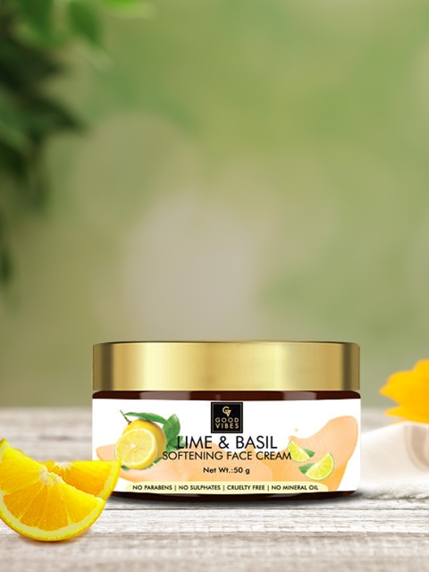 

Good Vibes Lime & Basil Softening Face Cream 50 g, Transparent