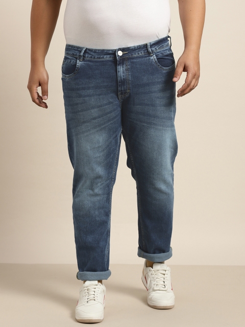 

Sztori Men Plus Size Blue Slim Fit Stretchable Jeans
