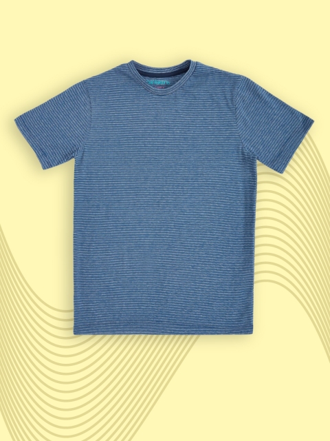 

Pantaloons Junior Boys Navy Blue Striped T-shirt