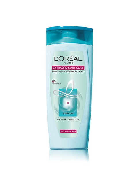 

LOreal Paris Extraordinary Clay Purifying & Hydrating Shampoo 82.5 ml, Blue