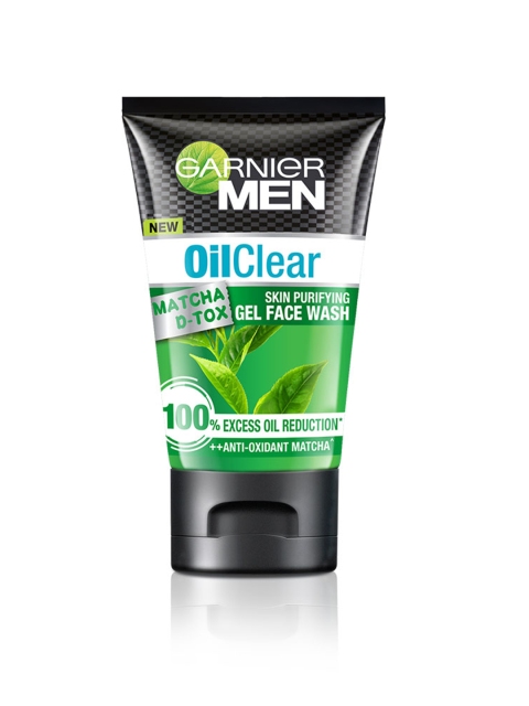 

Garnier Men Oil Clear Matcha D-tox Gel Facewash 100g, Black
