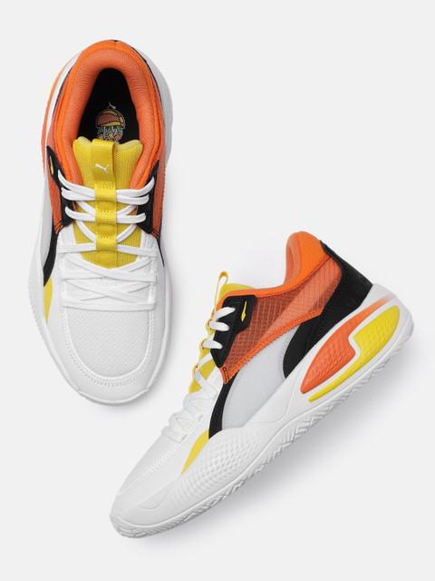 

PUMA Hoops Unisex White Court Rider 59th Street Basketball Shoes