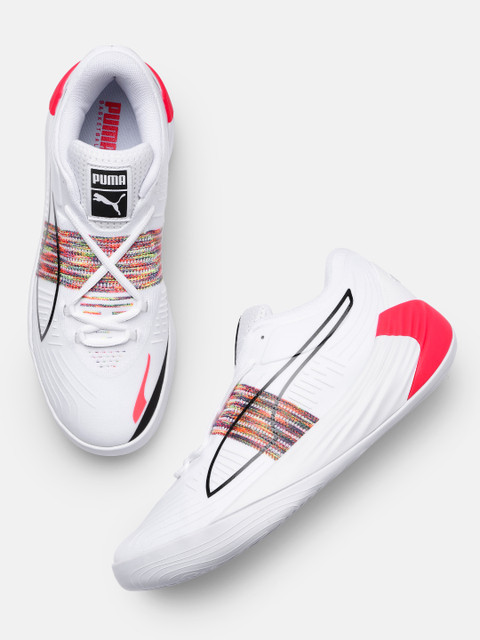 

PUMA Hoops Unisex White Fusion Nitro Spectra Basketball Shoes