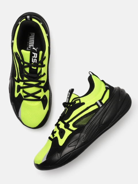 

PUMA Hoops Unisex Fluorescent Green & Black RS-DREAMER Basketball Shoes